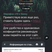 Жалоба на Телеграмм-канал АНГЕЛ vs БУКМЕКЕРЫ фото 2