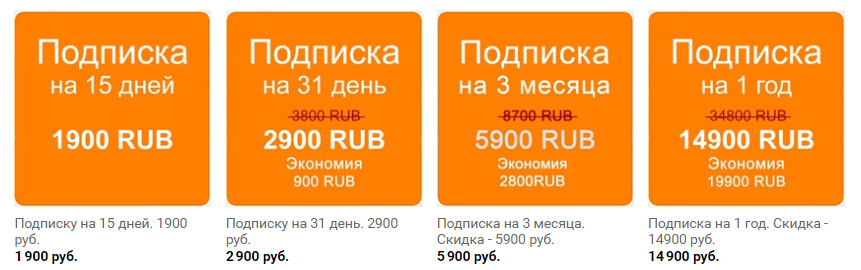 Цена прогнозов Betbol.ru