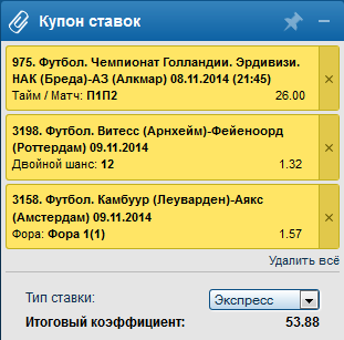 экспресс ставки