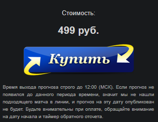 Цена прогнозов на сайте Betsoccer.ru