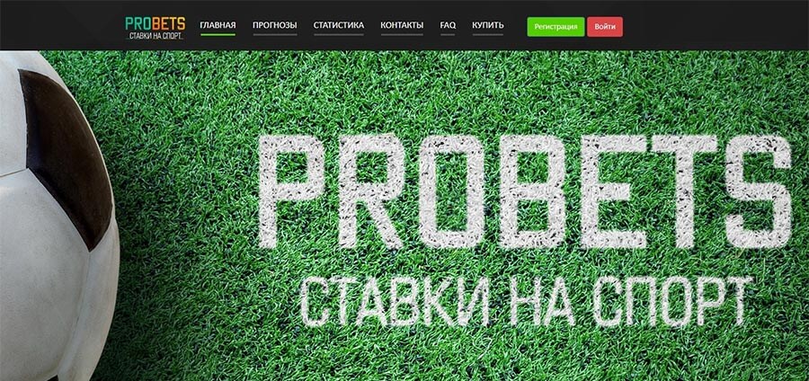 Внешний вид сайта myprobet.ru