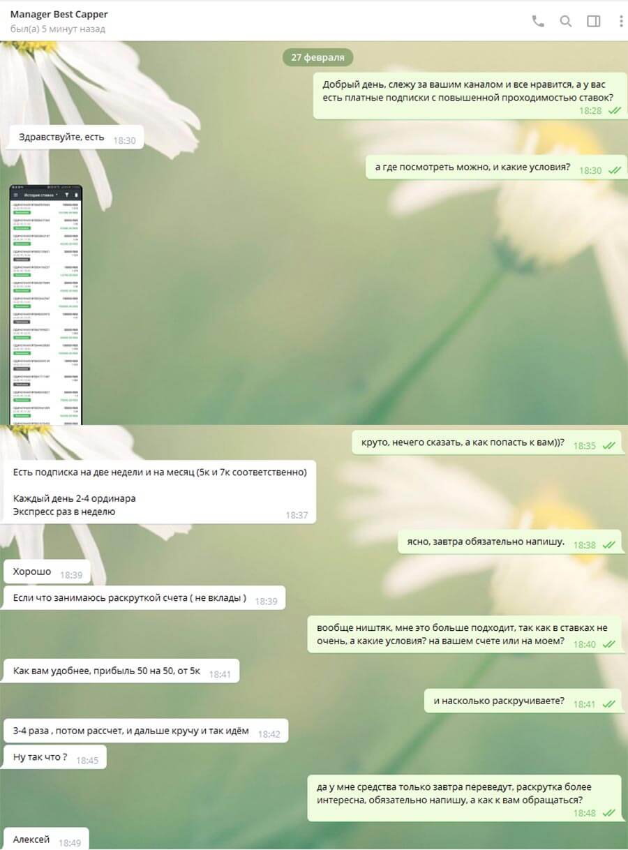 Цена прогнозов BestCapper