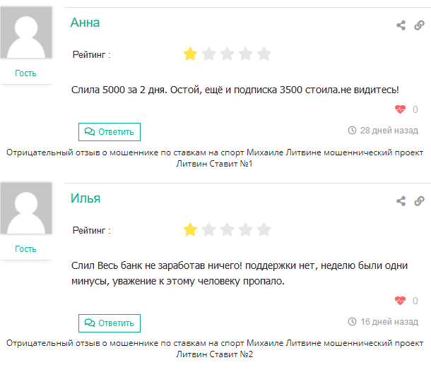 Литвин Ставит отзывы