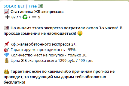 Цены прогнозов