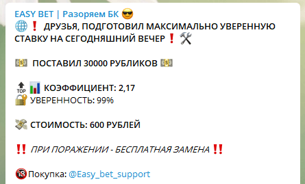 Цены прогнозов