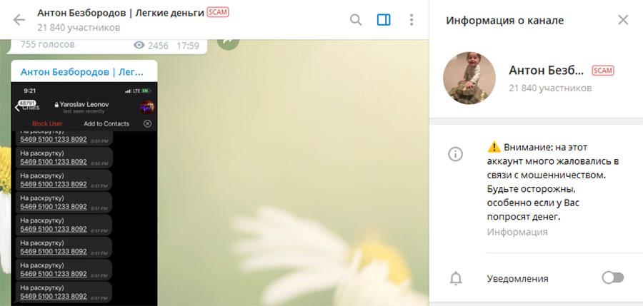 Внешний вид телеграм канала Антон Безбородов | Легкие деньги