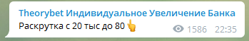 Theory Bet раскрутка счета