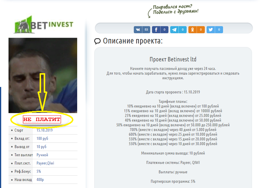 Отзыв с invest-monitor.com