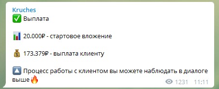 Раскрутка счета