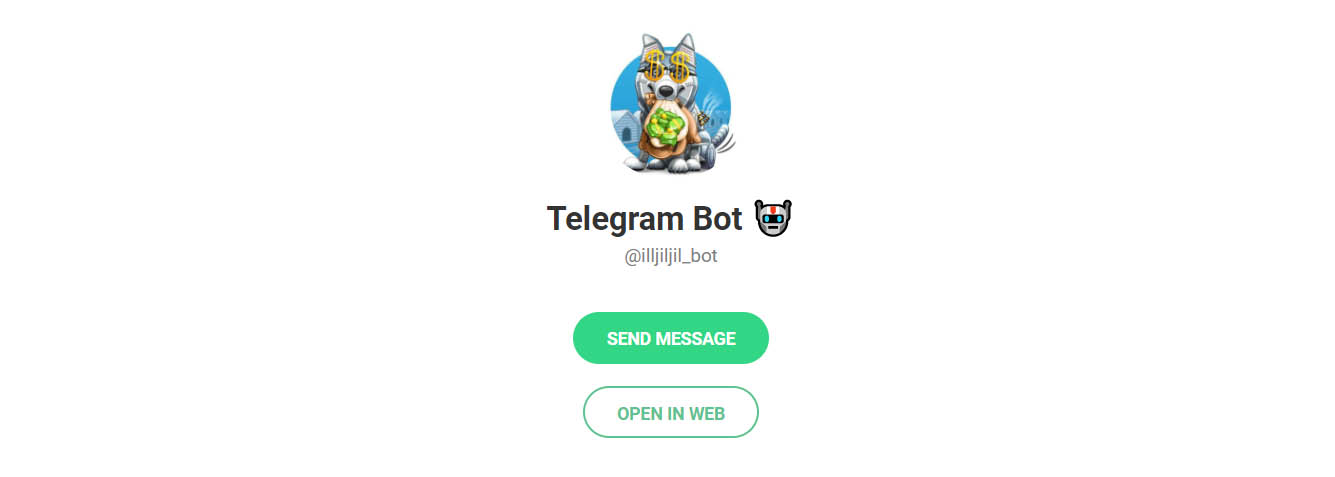 Внешний вид телеграм бота illjiljil_bot
