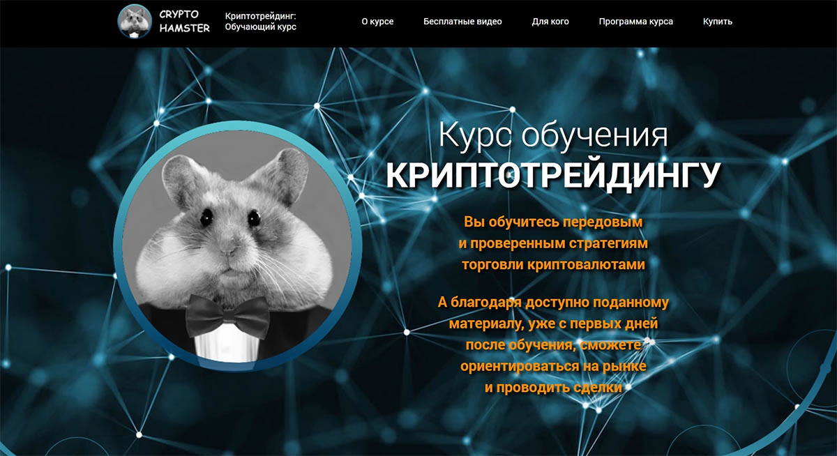 Внешний вид сайта crypto-training ru