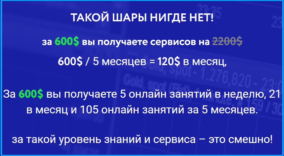 Стоимость курса от трейдера Максима Яковенко hamaha