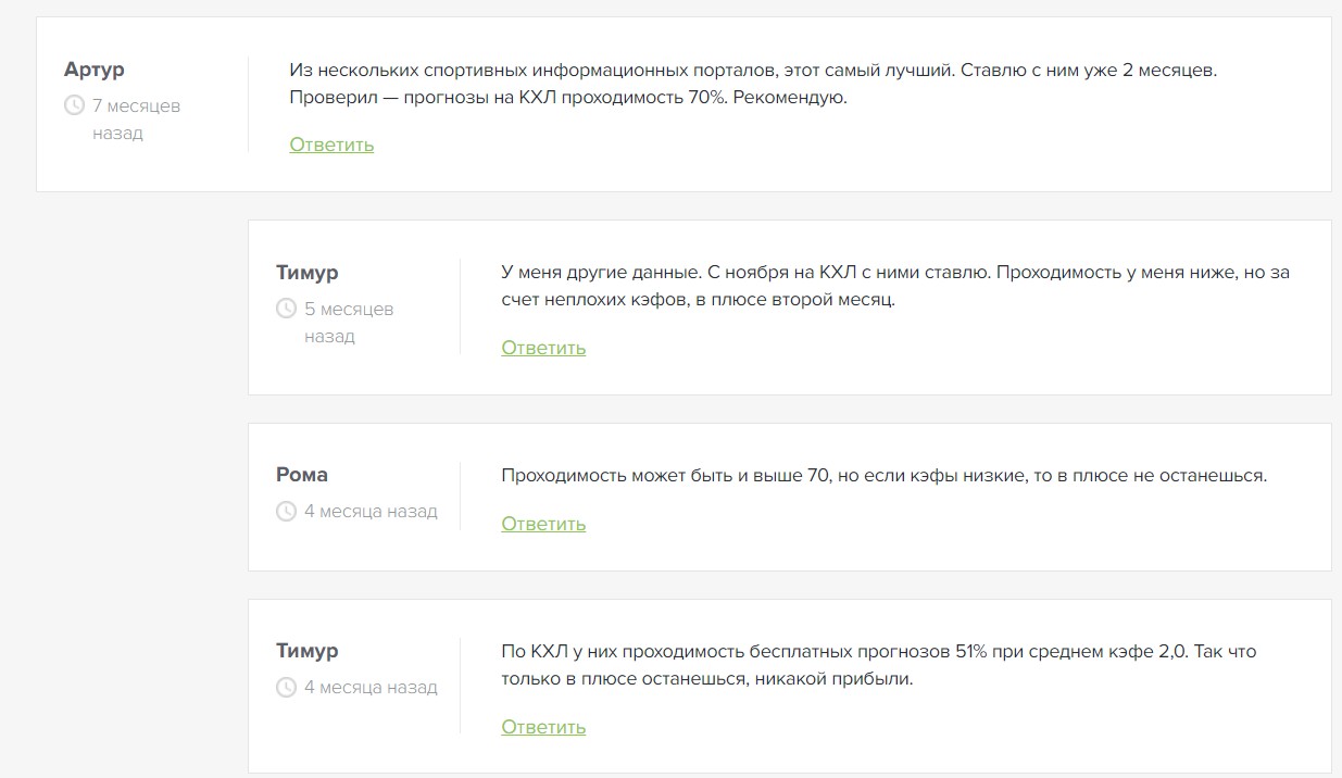 Отзывы о сайте с прогнозами на спорт Ставка ТВ