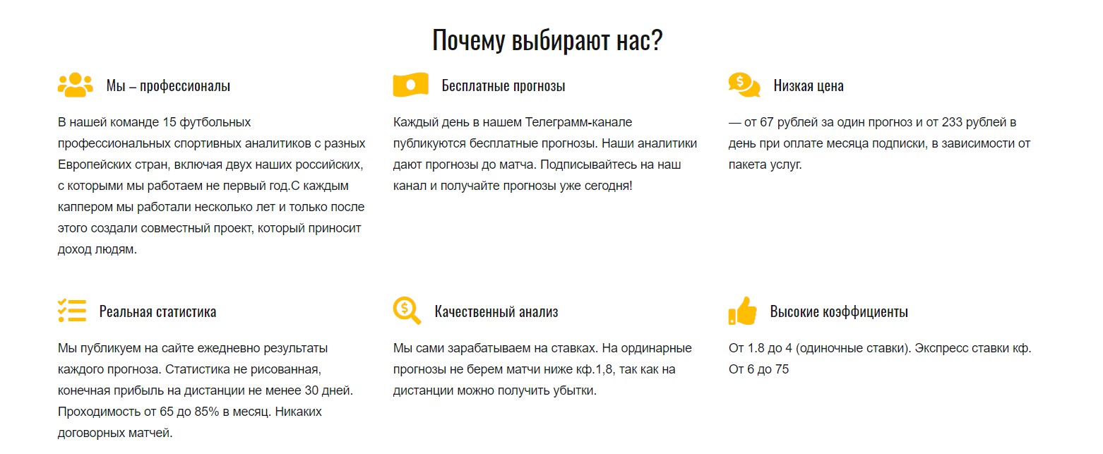 Преимущества прогнозов с сайта buywin pro