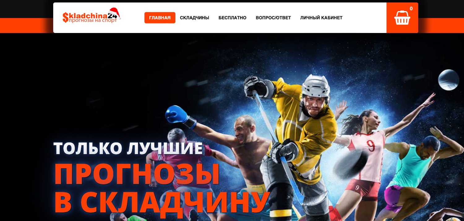 Внешний вид сайта skladchina24 ru