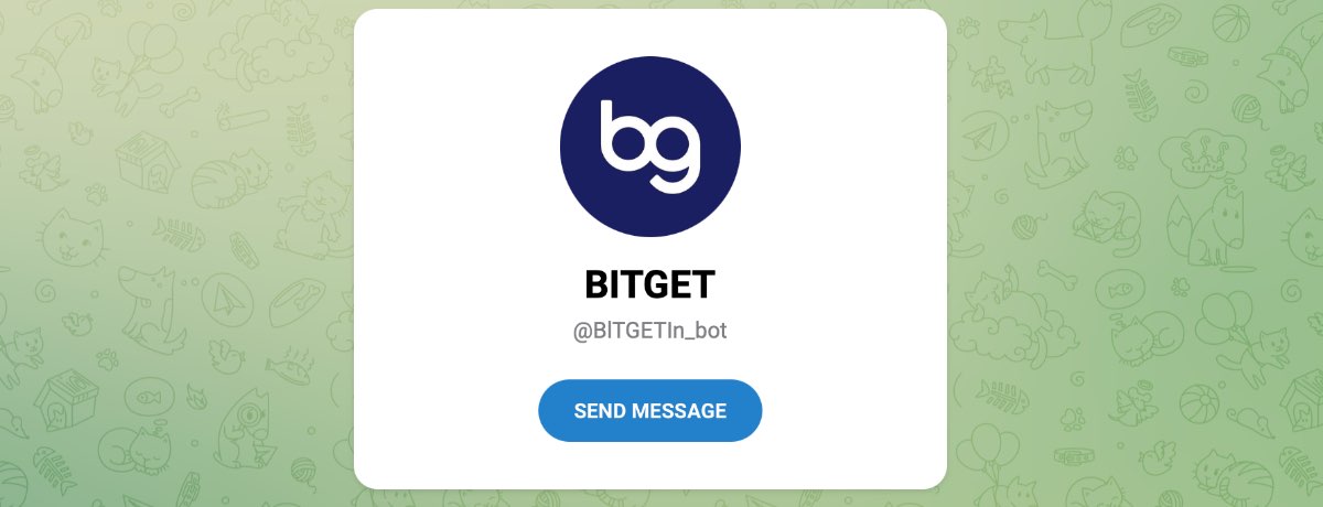 Внешний вид телеграм бота BITBET