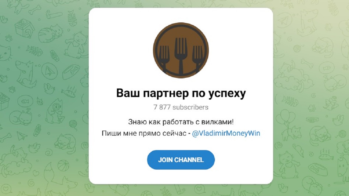 Обзор канала Telegram Ваш партнер по успеху – отзывы о каппере Владимире Ивашкине