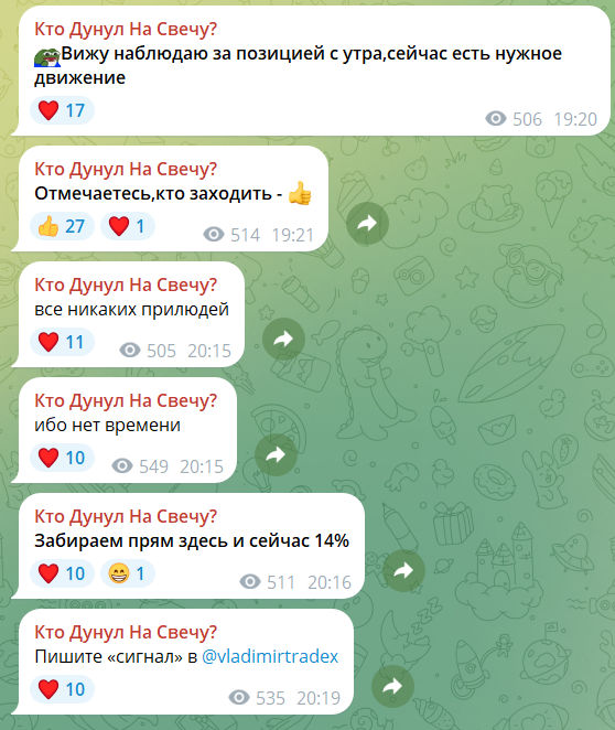 Приватное сотрудничество на канале ТГ Кто дунул на свечу