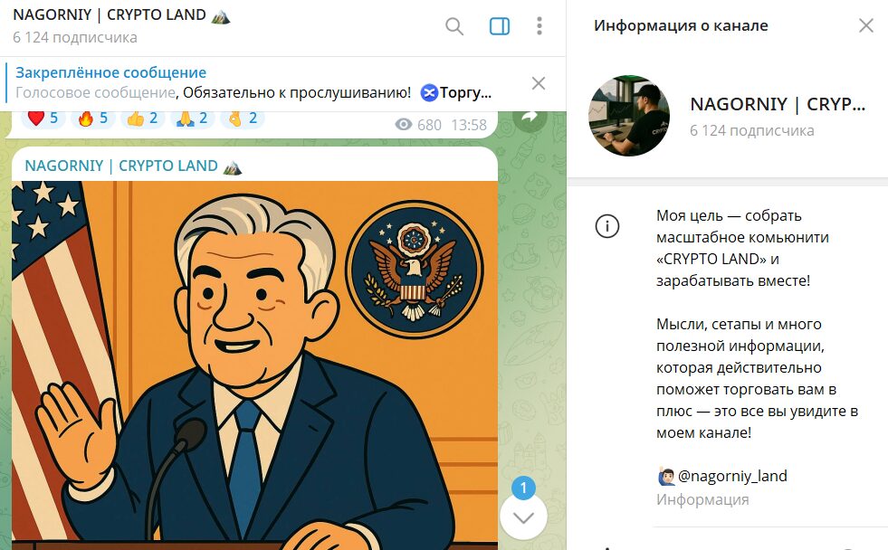 Описание каналов в телеграме Алексея Нагорного