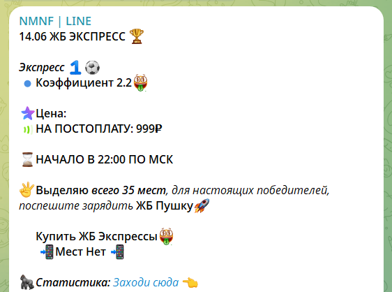 Платные экспрессы на каналах NMNF LINE и LIVE
