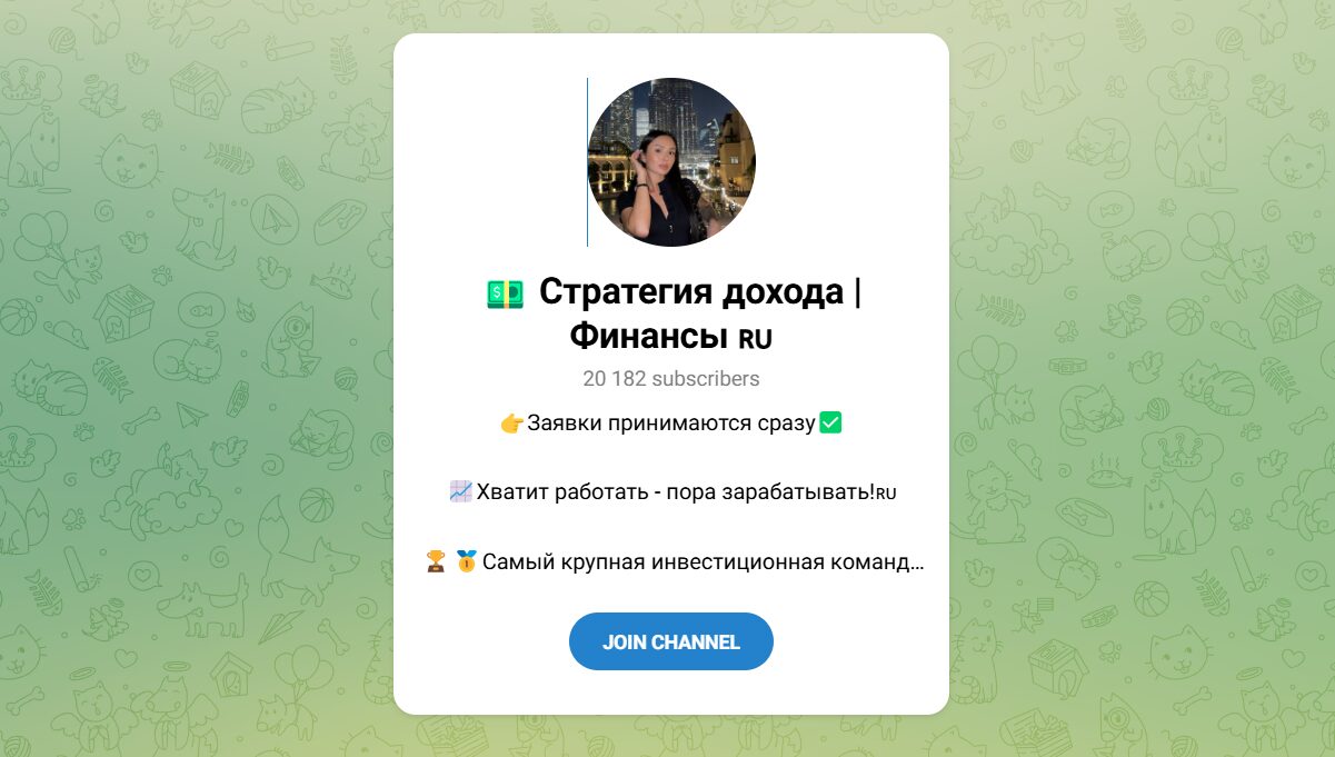 Внешний вид телеграм канала Стратегия дохода Финансы Внешний вид телеграм канала Стратегия дохода Финансы