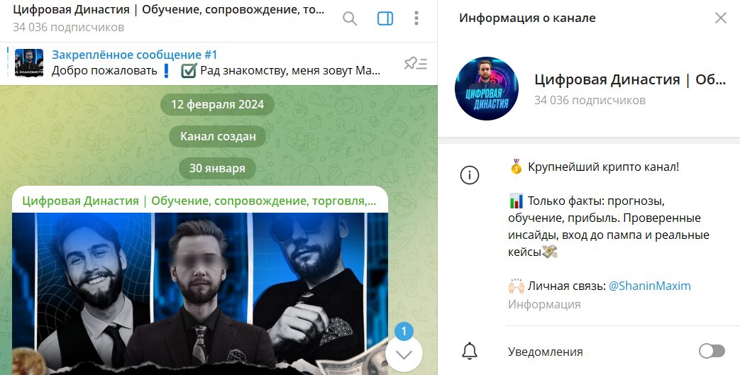 Вводная информация по каналу трейдера Максима Шанина