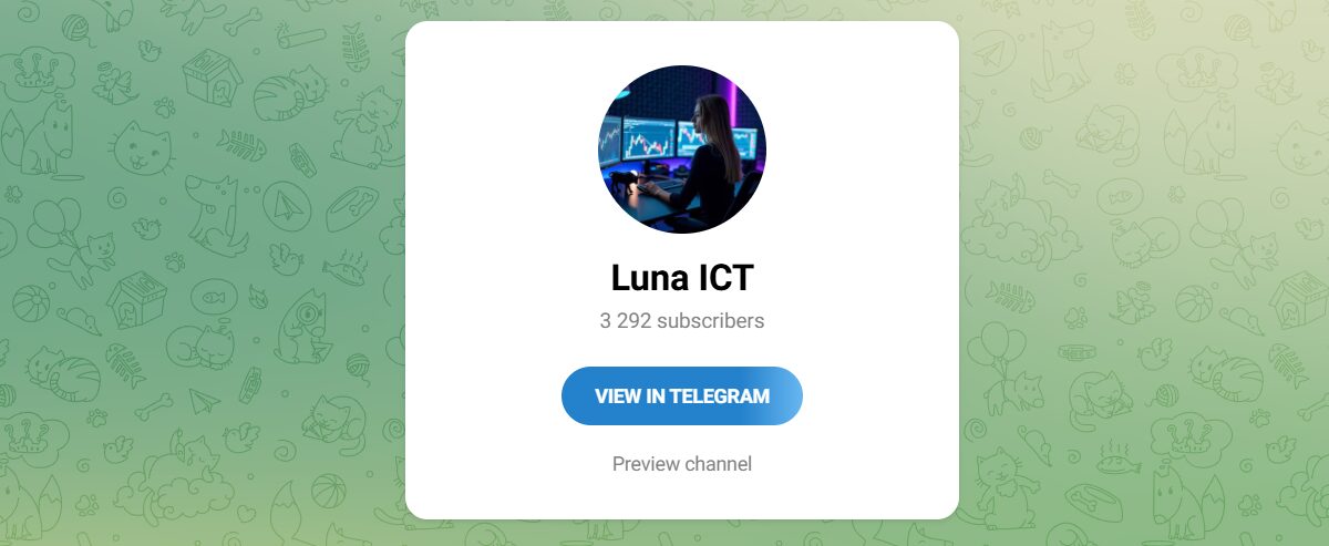 Внешний вид телеграм канала Luna ICT
