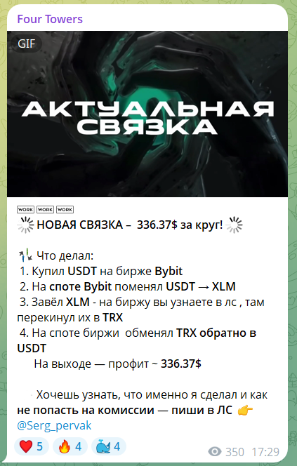 Арбитражная торговля с трейдером Сергеем Перваком @Serg_pervak
