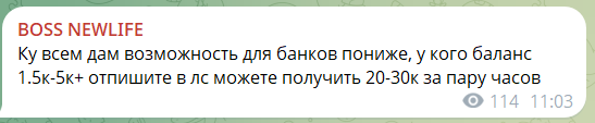 Приватное сотрудничество на канале в телеграме BOSS NEWLIFE