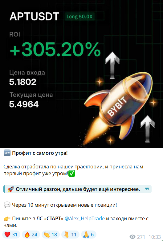 Работа с трейдером канала Телеграм Проводник TRADING