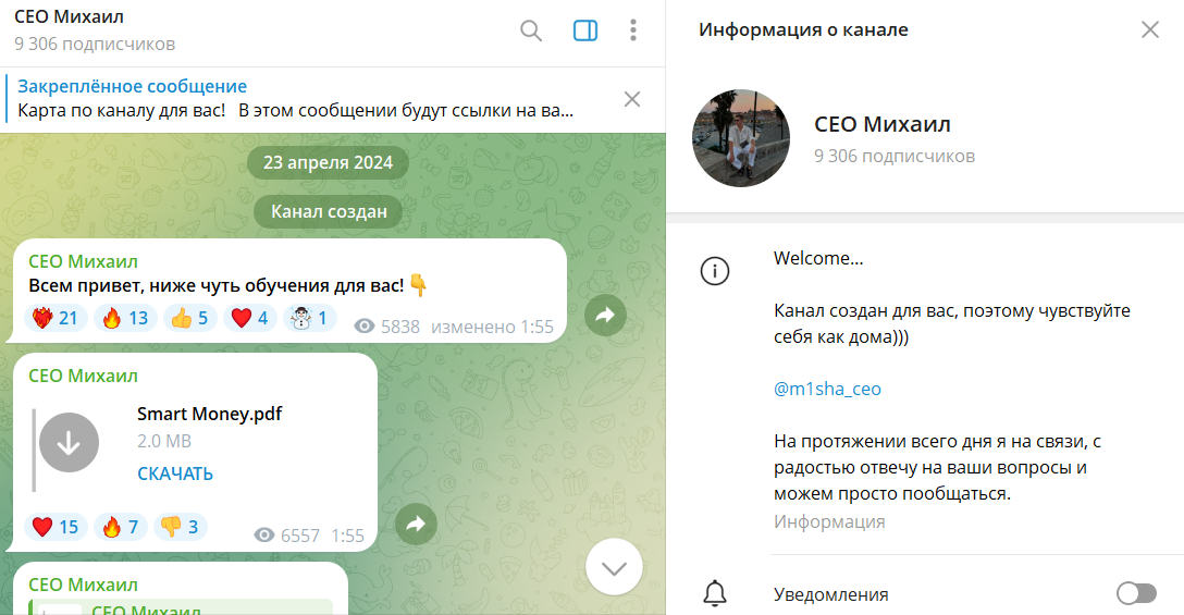 Что известно о криптосервисе в телеге CEO Михаил Волошенко