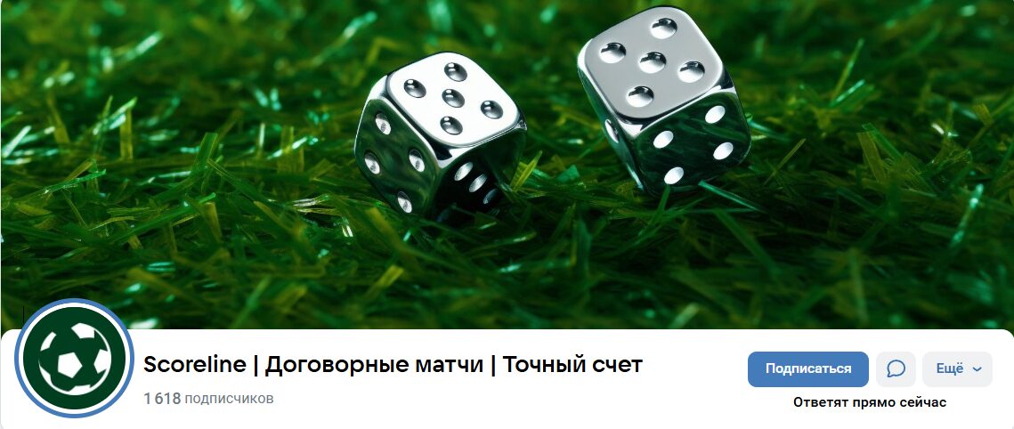 Внешний вид группы VK Scoreline Договорные матчи Точный счет Внешний вид группы VK Scoreline Договорные матчи Точный счет