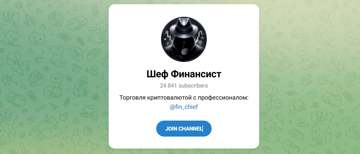 Внешний вид телеграм канала Шеф Финансист Внешний вид телеграм канала Шеф Финансист