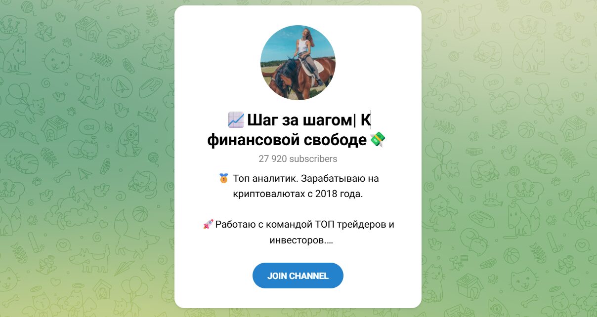 Внешний вид телеграм канала Шаг за шагом к финансовой свободе Внешний вид телеграм канала Шаг за шагом к финансовой свободе