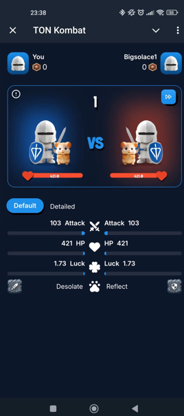 Бои в боте телеграмм TON Kombat