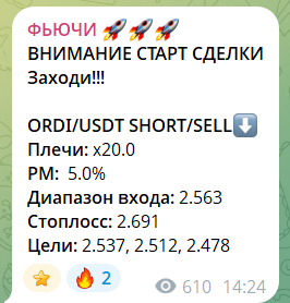 Бесплатный прогноз с канала в телеграме ФЬЮЧИ