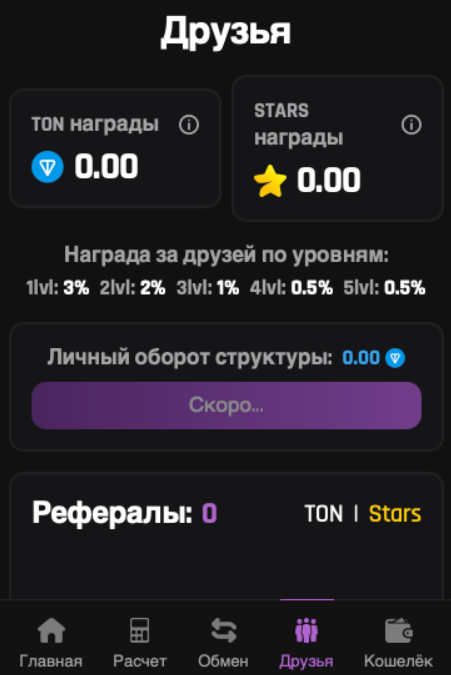 Партнерская программа в боте телеграмм Quantum Machines
