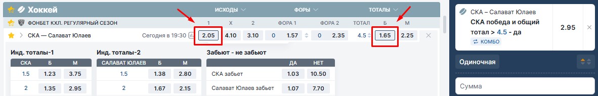 Тотал четный и нечетный