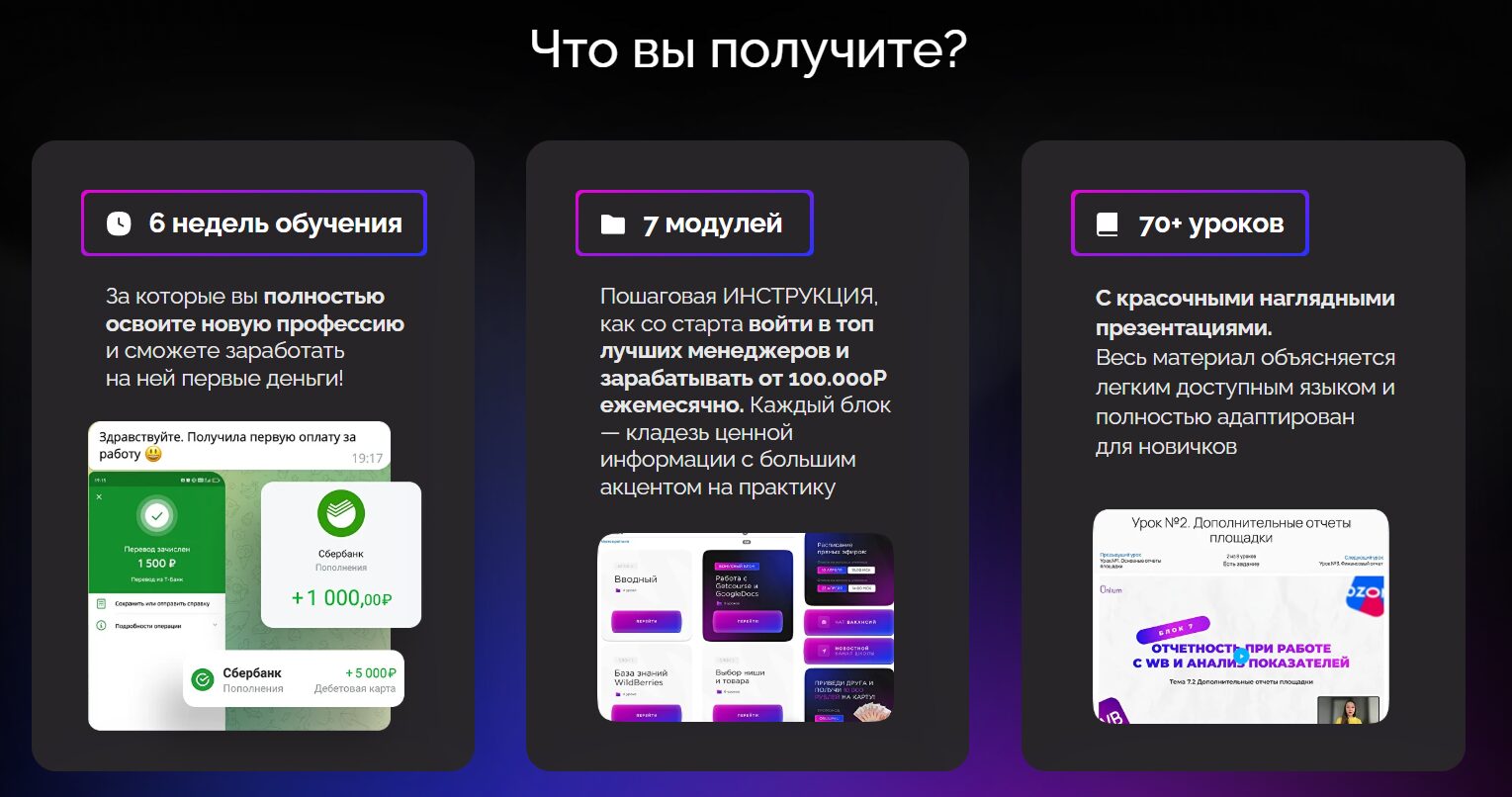 Описание образовательного проекта с курсом от Анжелы Шнайдерман