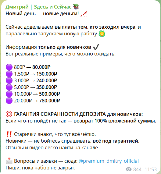 Предложения по вкладам от мошенника Дмитрия Погорелова