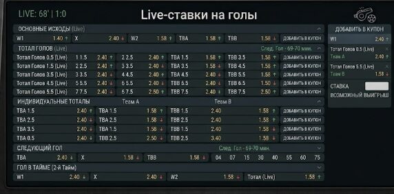 лайв ставки