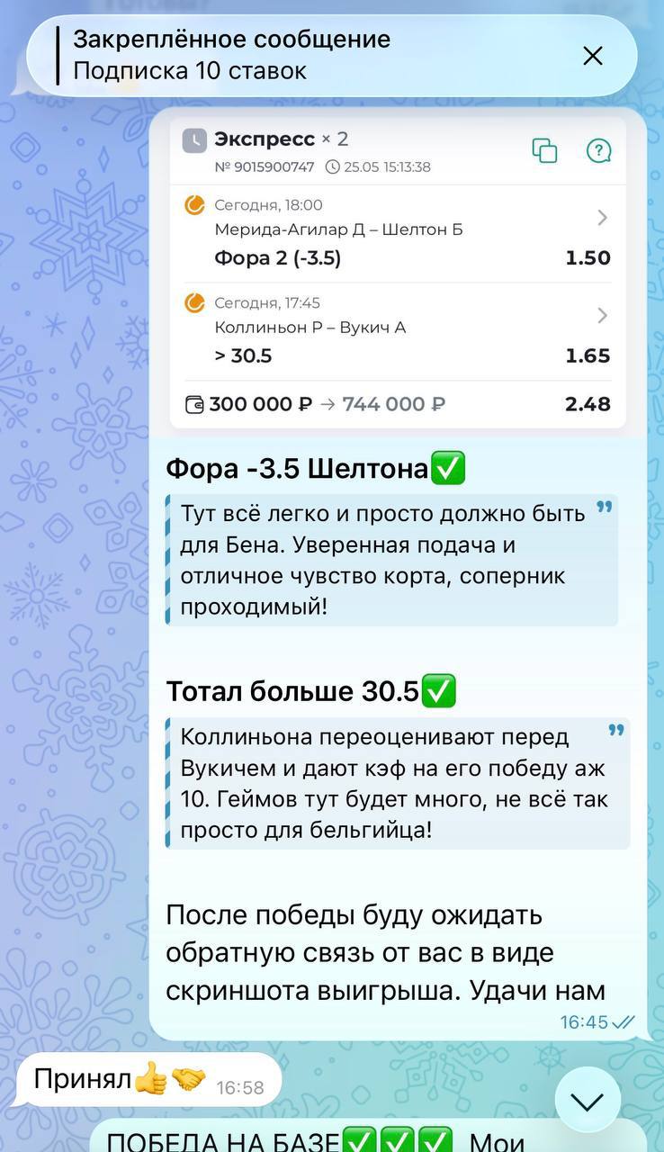 Статистика на канале в телеграмме Ставки в плюсе
