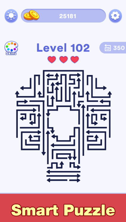 Заработок монет в игре Arrow Maze Rush