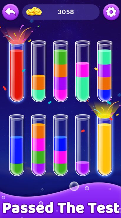 Обзор механики игры Sort in Fluids