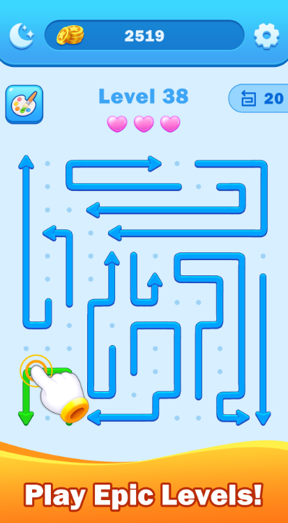 Описание мини игры онлайн Arrow Escape: Puzzle Master