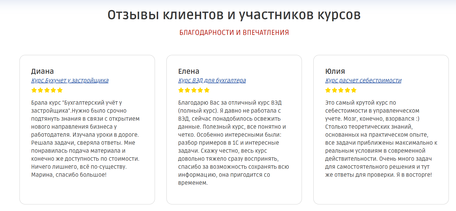 Хорошие отзывы о школе финансовой грамотности Пророковой Марины