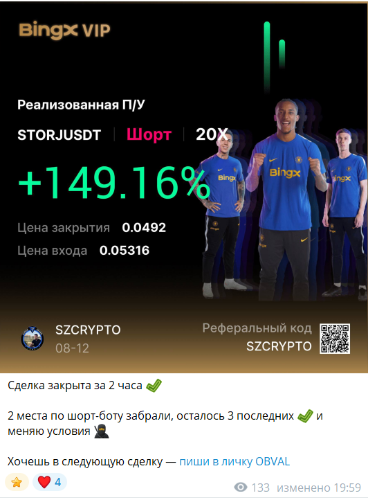 Приватные прогнозы от трейдера с канала Сергея Захарьяш