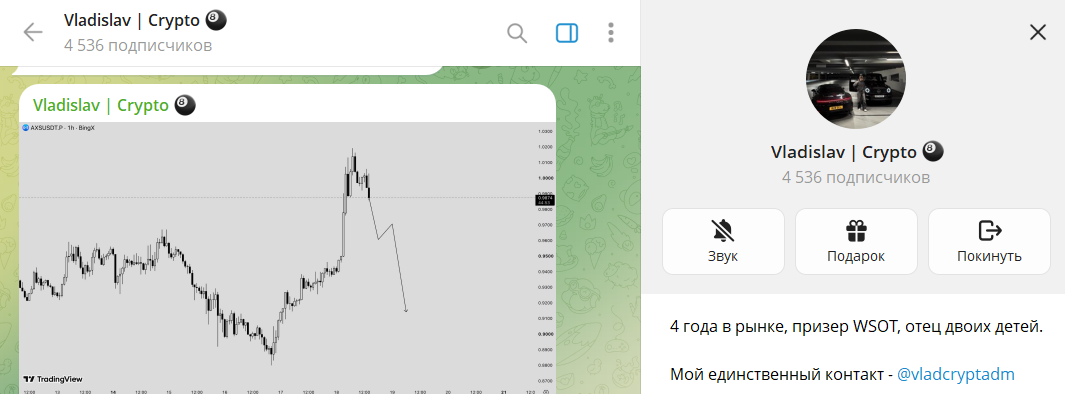 Общие данные по криптопорталу Vladislav Crypto